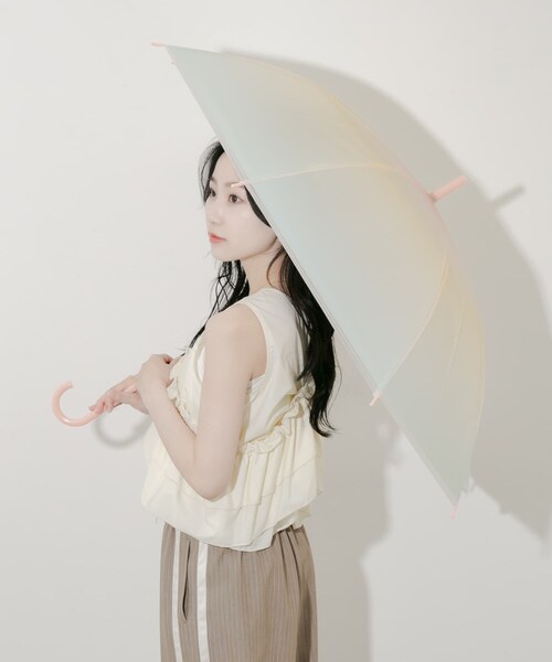 SMELLY（スメリー）の「グラデーションEVAビニール傘（長傘・レディース・MNT/BLU/PNK/MNT・FREE）」の16枚目の写真
