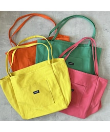 copine | カラーキャンバストートバッグ (グリーン)(トートバッグ)