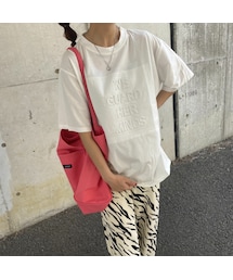 copine | シンプルエンボスTシャツ(ホワイト)(Tシャツ/カットソー)