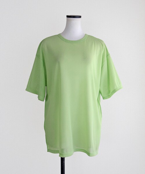 Marient(マリエント)の「メローシアーTEE(Tシャツ/カットソー・レディース・ホワイト/グリーン/ブラック・FREE)」の3枚目の写真