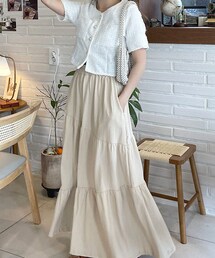 DHOLIC（ディーホリック）の「ランダムティアードスカート（スカート・レディース）」