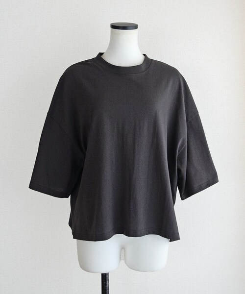 Marient（マリエント）の「コットンショートTEE（Tシャツ/カットソー・レディース・ホワイト/グリーン/ブラック・FREE）」の2枚目の写真