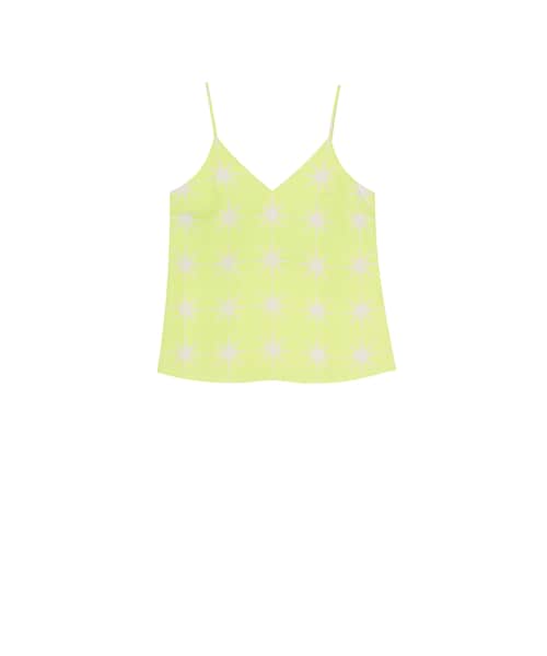 JNBY（ジェーエヌビーワイ）の「Enlarge Octagram Silk-rayon Cami Top（キャミソール・レディース・ベージュ系/ブラウン系/グリーン系・36/38/40）」の3枚目の写真