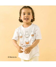 SLAP SLIP（スラップスリップ）の「【miffyコラボアイテム】ミッフィーおばけミッフィープリントパッチ刺しゅう半袖Tシャツ (80～130cm)（Tシャツ/カットソー・キッズ）」