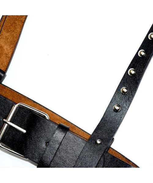 A.D.G（エーディージー）の「Silver Studs Harness Belt（ベルト・レディース・ブラック・FREE）」の7枚目の写真
