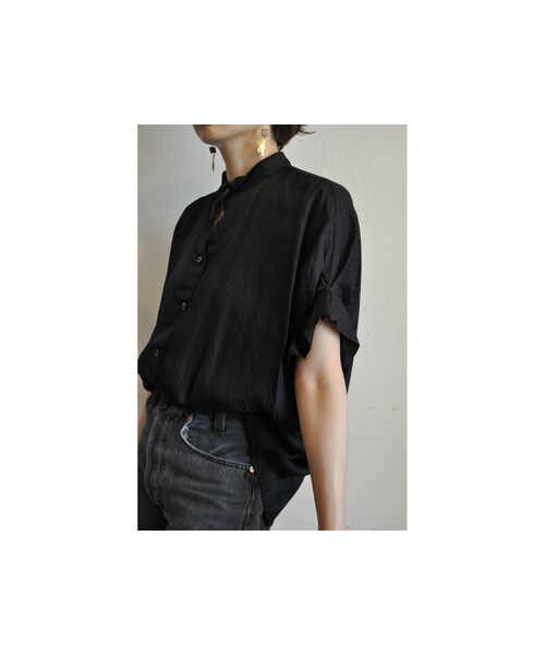 hippiness（ヒッピネス）の「キュプラタックスリーブブラウス（シャツ/ブラウス・レディース・グリーン/ブラック/ブルー・one）」の2枚目の写真