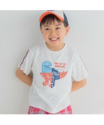 SLAP SLIP | バンダナプリント恐竜パッチ半袖Tシャツ(80~130cm)(Tシャツ/カットソー)