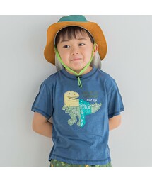 SLAP SLIP | バンダナプリント恐竜パッチ半袖Tシャツ(80~130cm)(Tシャツ/カットソー)