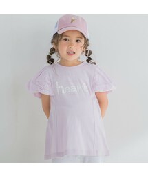 SLAP SLIP | レースパフスリーブ袖Tシャツ(80~130cm)(Tシャツ/カットソー)