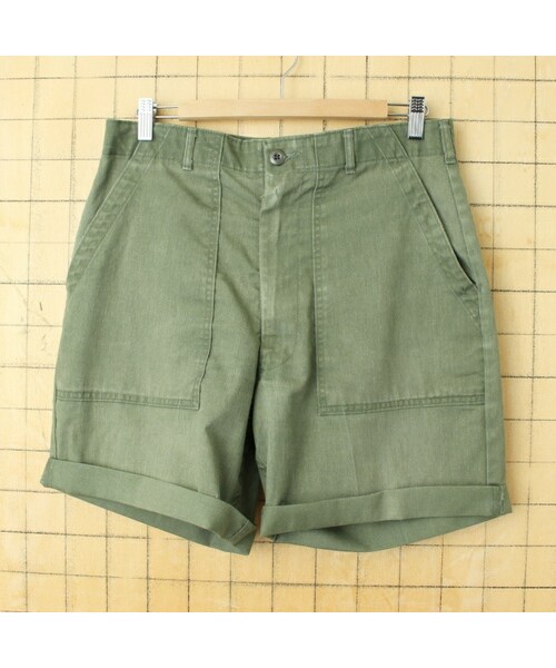 の「80s USA製 U.S.ARMY カットオフ ベイカーパンツ ショーツ