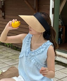 DHOLIC | ワイドリボンサンバイザー(サンバイザー)