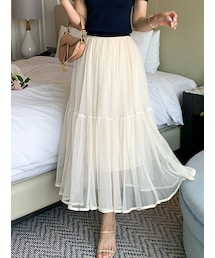 DHOLIC（ディーホリック）の「フレアチュールスカート（スカート・レディース）」