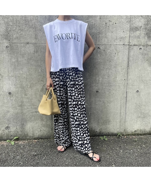 copine(コピン)の「FAVORITEロゴカットソー(アイボリー)(タンクトップ・レディース・アイボリー・ワンサイズ)」の2枚目の写真