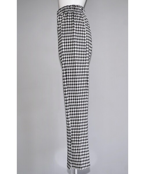 A.D.G（エーディージー）の「Houndstooth Slit Flare Pants（その他パンツ・レディース・ブラック・FREE）」の6枚目の写真