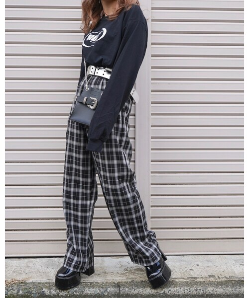 A.D.G（エーディージー）の「ADG OVAL LOGO BIG L/S TEE (black-silver logo)（Tシャツ/カットソー・レディース・ブラック・FREE）」の7枚目の写真