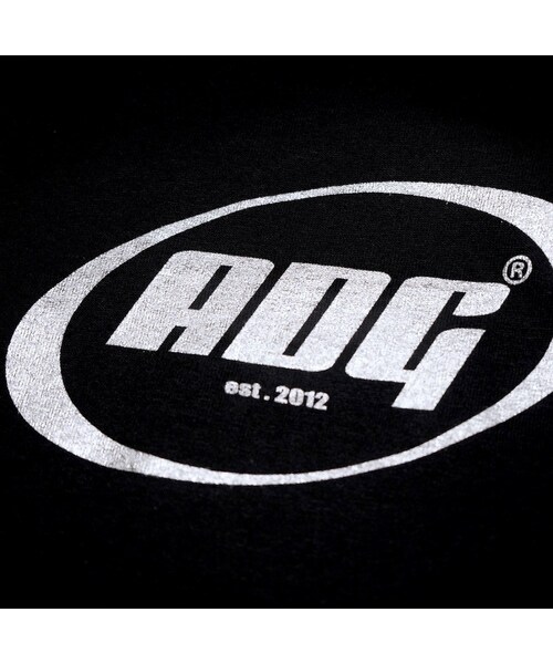 A.D.G（エーディージー）の「ADG OVAL LOGO BIG L/S TEE (black-silver logo)（Tシャツ/カットソー・レディース・ブラック・FREE）」の9枚目の写真