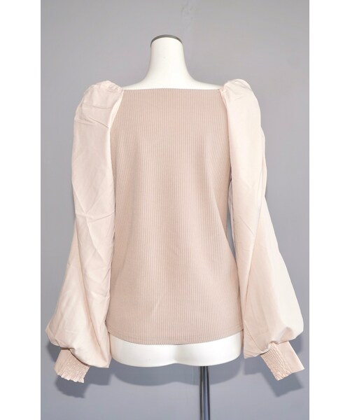 A.D.G（エーディージー）の「Balloon Sleeve Rib Tops (Light Beige)（その他トップス・レディース・ベージュ・FREE）」の8枚目の写真