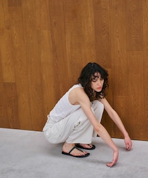 SIWEM | RUCHED SLEEVELESS TOPS(Tシャツ/カットソー)