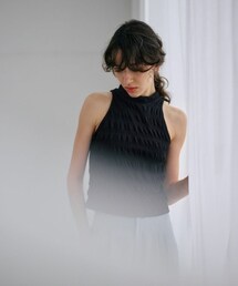 RUCHED SLEEVELESS TOPS