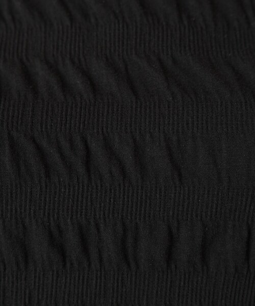 SIWEM（シウム）の「RUCHED SHORT SLEEVE TOPS（Tシャツ/カットソー・レディース・ブラック・F）」の11枚目の写真
