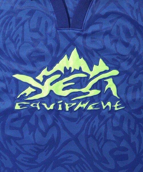 ADAM ET ROPE'（アダムエロペ）の「【YESEYESEE/イエスアイシー】Y.E.S Jacquard Football tee（ポロシャツ・メンズ・ブラック/ブルー・L/M）」の11枚目の写真