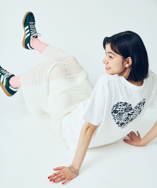 ROPE' PICNIC(ロペピクニック)の「【Chocomoo×ROPE' PICNIC】【接触冷感】アソートTシャツ(Tシャツ/カットソー・レディース・ホワイト/ホワイト系・38)」の12枚目の写真