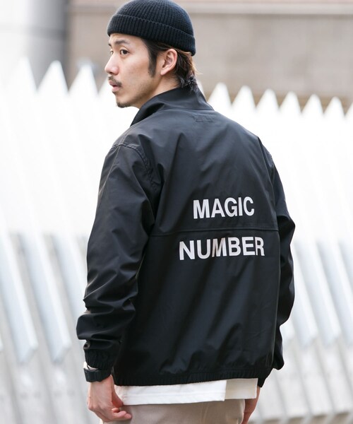 URBAN RESEARCH Sonny Label（アーバンリサーチサニーレーベル）の「MAGIC NUMBER　STRETCH TRACK BLOUSON∴（ブルゾン・メンズ・BLACK/BEIGE・M/L）」の4枚目の写真