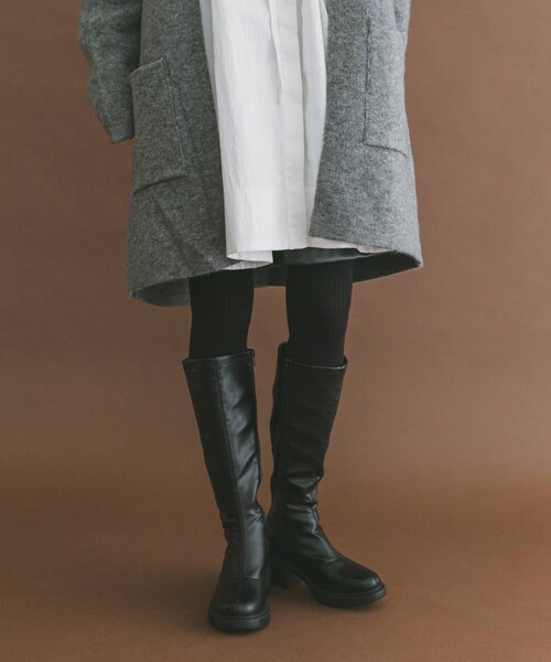 ITEMS URBANRESEARCH(アイテムズ アーバンリサーチ)の「ストレッチロングブーツ(その他シューズ・レディース・BLK/BRN・S/M/L)」の4枚目の写真