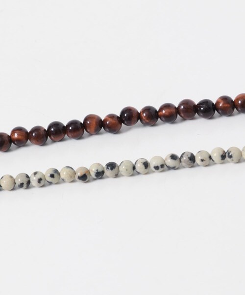 KBF（ケイビーエフ）の「天然石SETネックレス（ネックレス・レディース・BROWN SET/KHAKI SET・One）」の7枚目の写真