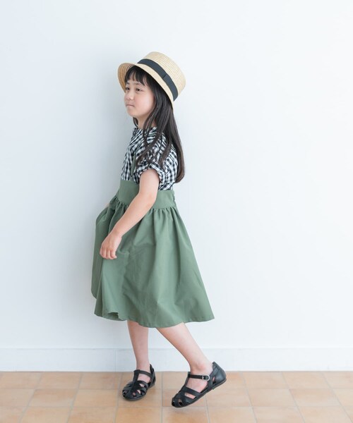 URBAN RESEARCH DOORS(アーバンリサーチドアーズ)の「キャミソールジャンパースカート(KIDS)(ワンピース・キッズ・KHAKI/BEIGE・105/120/135)」の22枚目の写真
