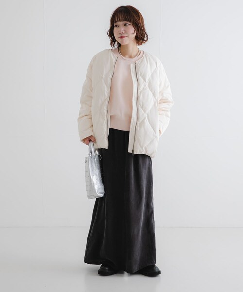 URBAN RESEARCH(アーバンリサーチ)の「コクーンキルティングダウン(その他アウター・レディース・OFF WHITE/BROWN/BLACK・S/Free)」の19枚目の写真