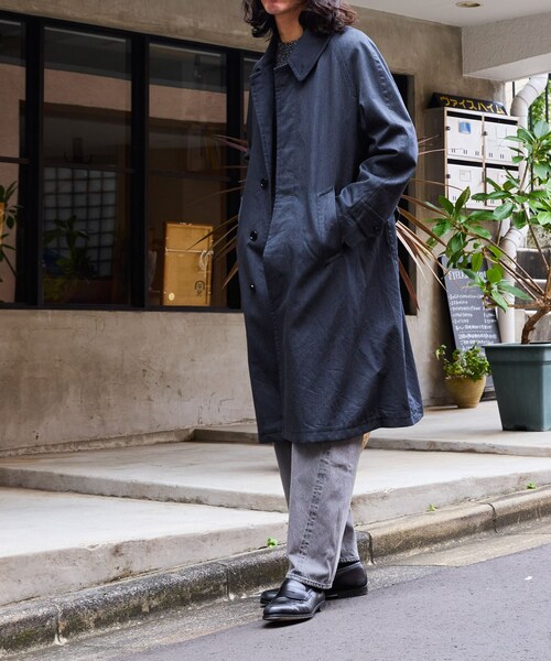 ADAM ET ROPE'（アダムエロペ）の「【AMC】Stefan（ステンカラーコート・メンズ・グレー・44/46/48）」の2枚目の写真