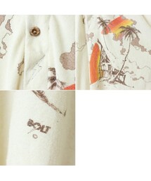 Lightning Bolt 長袖シャツ ベージュ L パイル生地 オルドサーフ POLO RALPH LAUREN ラルフローレン 長袖シャツ 古着 無地 茶