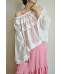 -- | メッシュボリュームブラウス(シャツ/ブラウス)