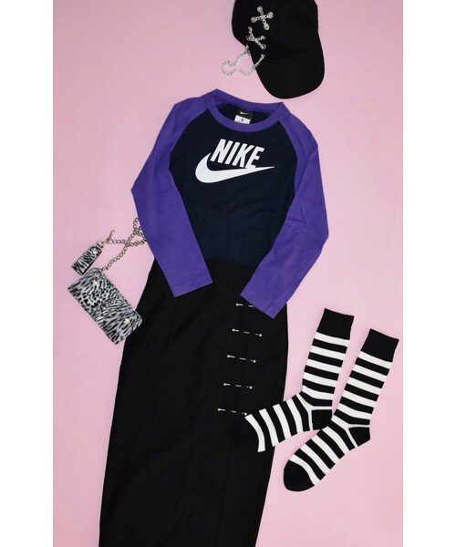 A.D.G（エーディージー）の「Pierce Design Slit Skirt（スカート・レディース・ブラック・FREE）」の6枚目の写真