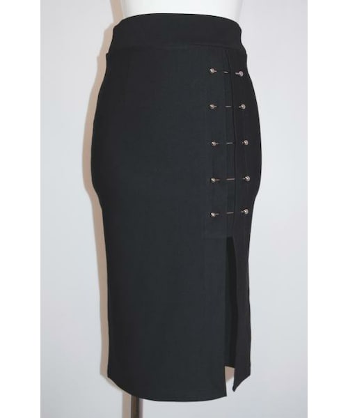 A.D.G（エーディージー）の「Pierce Design Slit Skirt（スカート・レディース・ブラック・FREE）」の7枚目の写真