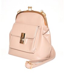 Purse Frame Pocket Shoulder Bag (beige)