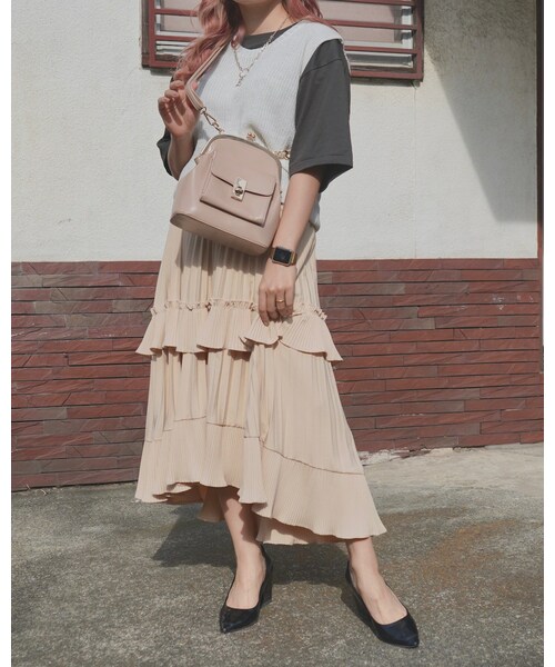 A.D.G（エーディージー）の「Purse Frame Pocket Shoulder Bag (beige)（ショルダーバッグ・レディース・ベージュ・FREE）」の3枚目の写真