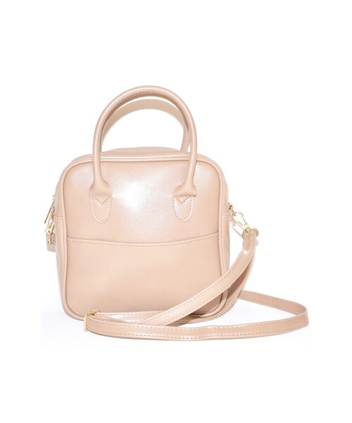 A.D.G（エーディージー）の「Handle&Shoulder 2way Square Bag (beige)（ショルダーバッグ・レディース・ベージュ・FREE）」の4枚目の写真