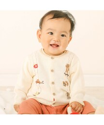 SLAP SLIP BABY | アニマルアルファベットモチーフ刺しゅうニットカーディガンベビー(70~80cm)(その他ベビーウェア)