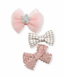 SLAP SLIP BABY | リボンフラワーヘアクリップ3点セットベビー(その他ベビー用品)