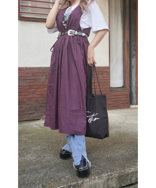 A.D.G（エーディージー）の「Point Cut High-waist Denim Pants (light blue)（デニムパンツ・レディース・ブルー・FREE）」の9枚目の写真