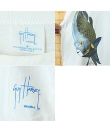 の「90s USA製 GUY HARVEY ガイ ハーベイ 両面プリント ポケット T