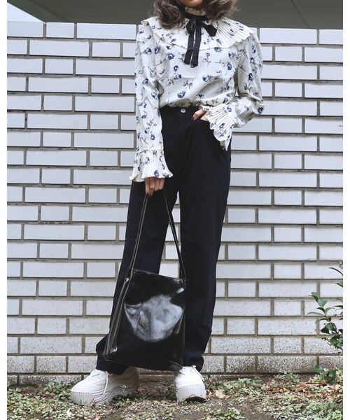 A.D.G（エーディージー）の「High Waist Stretch Pants（BLACK）（その他パンツ・レディース・ブラック・FREE）」の4枚目の写真