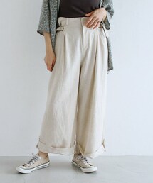 Crisp | サイドベルトワイドパンツ[c2R3288](その他パンツ)