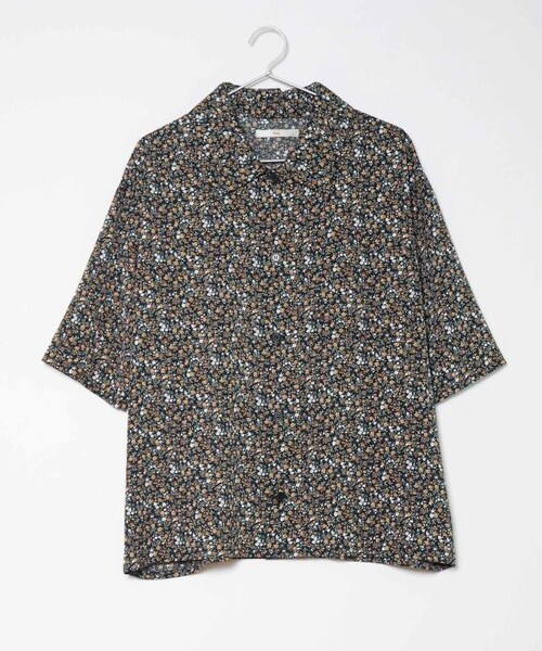 Crisp（クリスプ）の「フラワーオーバーシャツ[c1R3224]（シャツ/ブラウス・レディース・ブラック/ブルー/イエロー・FREE）」の4枚目の写真