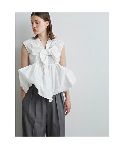 styling シルクコットン ブラウス kei shirahata styling/（スタイリング）の「styling/ kei shirahata ノットシャツ