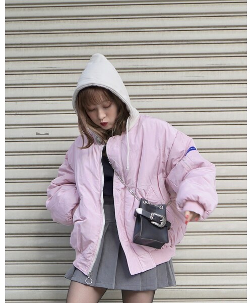 A.D.G（エーディージー）の「Double Belted Box Pleats Mini Skirt (grey)（スカート・レディース・グレー・FREE）」の8枚目の写真