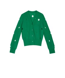 JNBY | Polk-dot Cut-out Cotton-blend Cardigan(カーディガン/ボレロ)