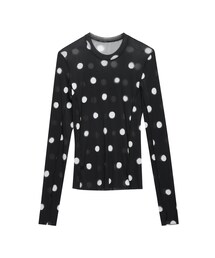 JNBY | Polka-dot Sheer Nylon Second Skin Top(Tシャツ/カットソー)